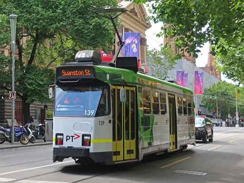 Tram Car in Melbourne Australia