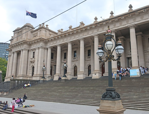 Parliament House in Melbourne Australia